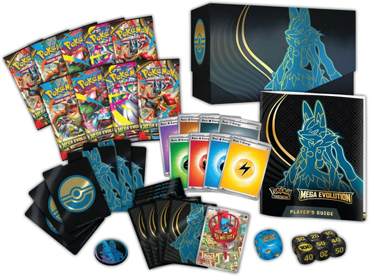 Pokémon TCG: Mega evolution Mega Lucario Elite Trainer Box (inglés) case incluido