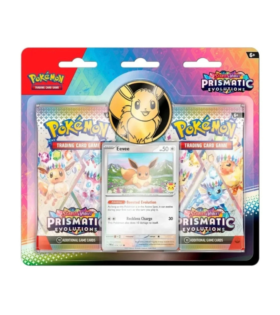 Pokémon TCG: Scarlet & Violet Prismatic Evolutions, Blister 2 Packs (inglés)