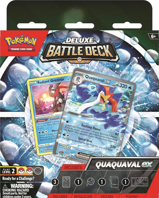 Pokémon TCG: Quaquaval EX deluxe battle deck (inglés)