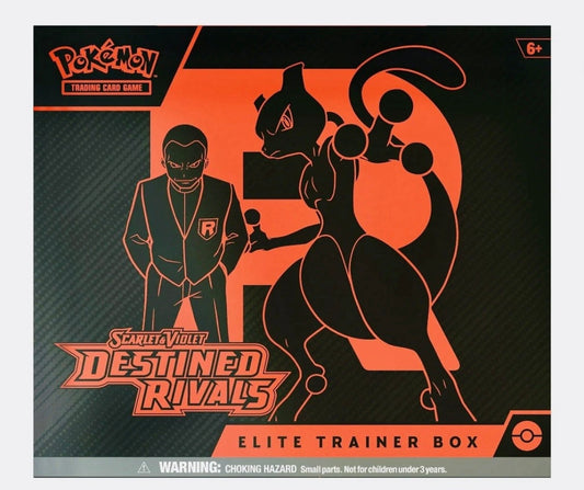 Pokémon TCG: Scarlet & Violet destined rivals elite trainer box (inglés) case incluido