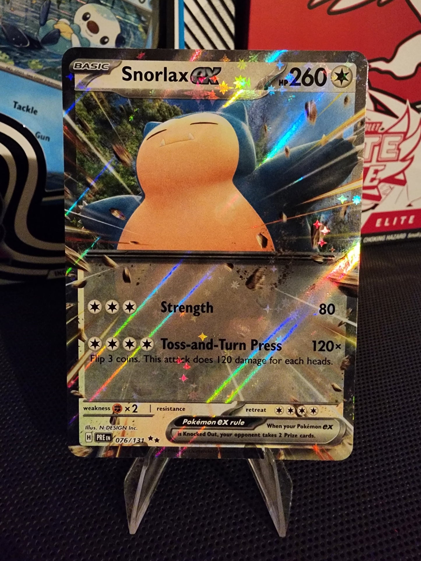 Pokémon TCG: Snorlax ex 076/131 {RR} PREEN (ING)