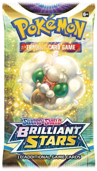Pokémon Sword & shield brilliant stars booster pack y 5 cartas (inglés)