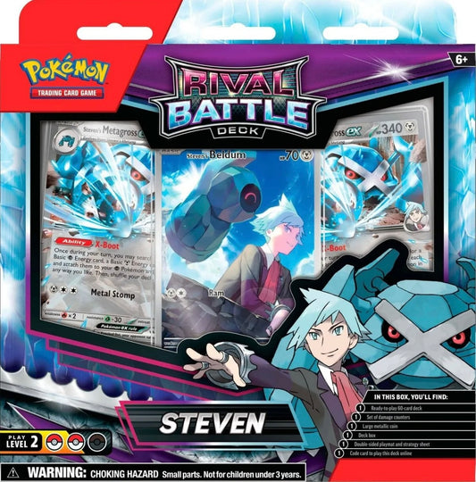 Pokémon TCG: Rival battle deck Steven (inglés)