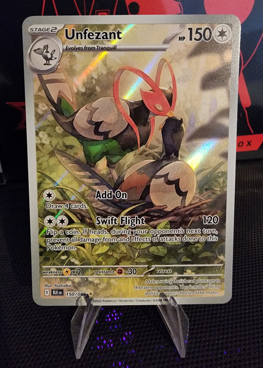 Pokémon TCG: Unfezant 150/086 {AR} Black Bolt (ING)