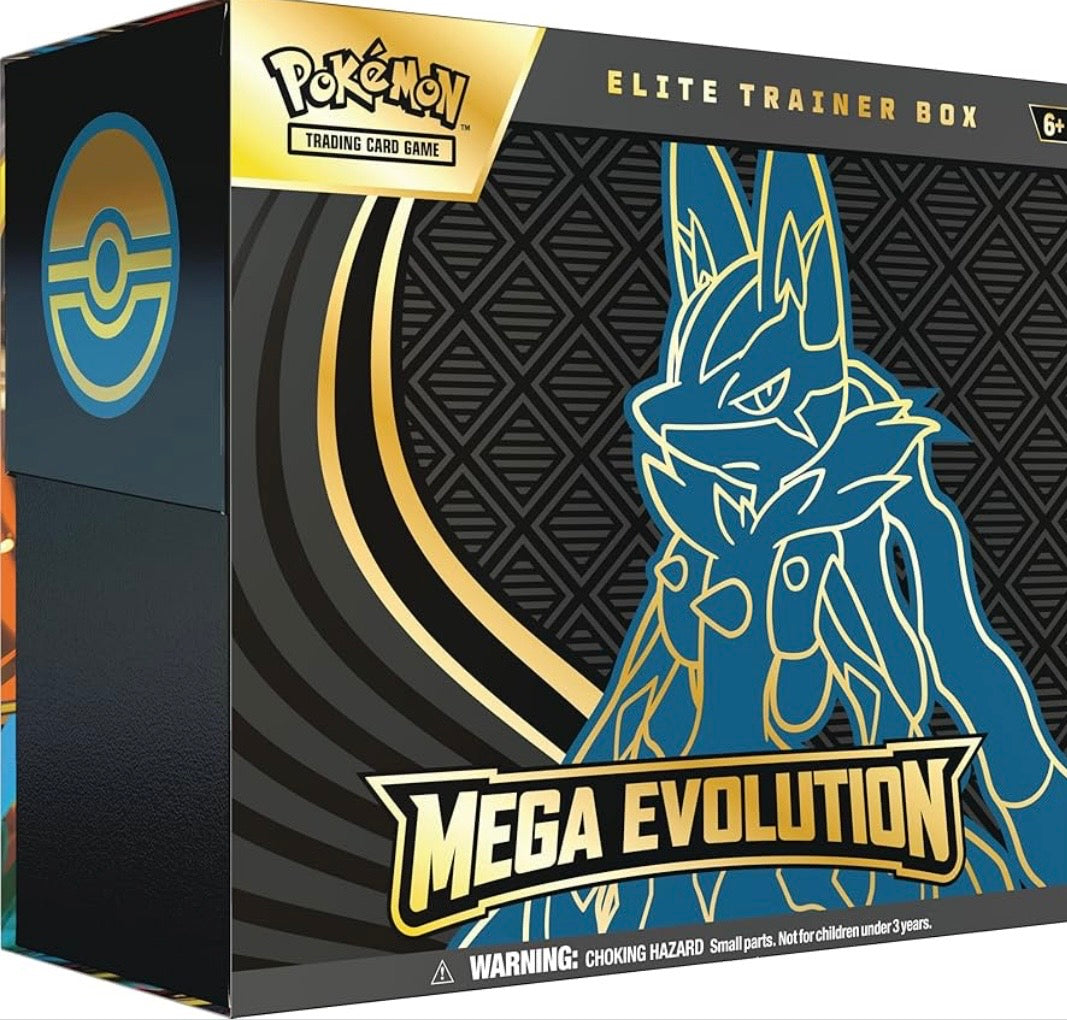 Pokémon TCG: Mega evolution Mega Lucario Elite Trainer Box (inglés) case incluido