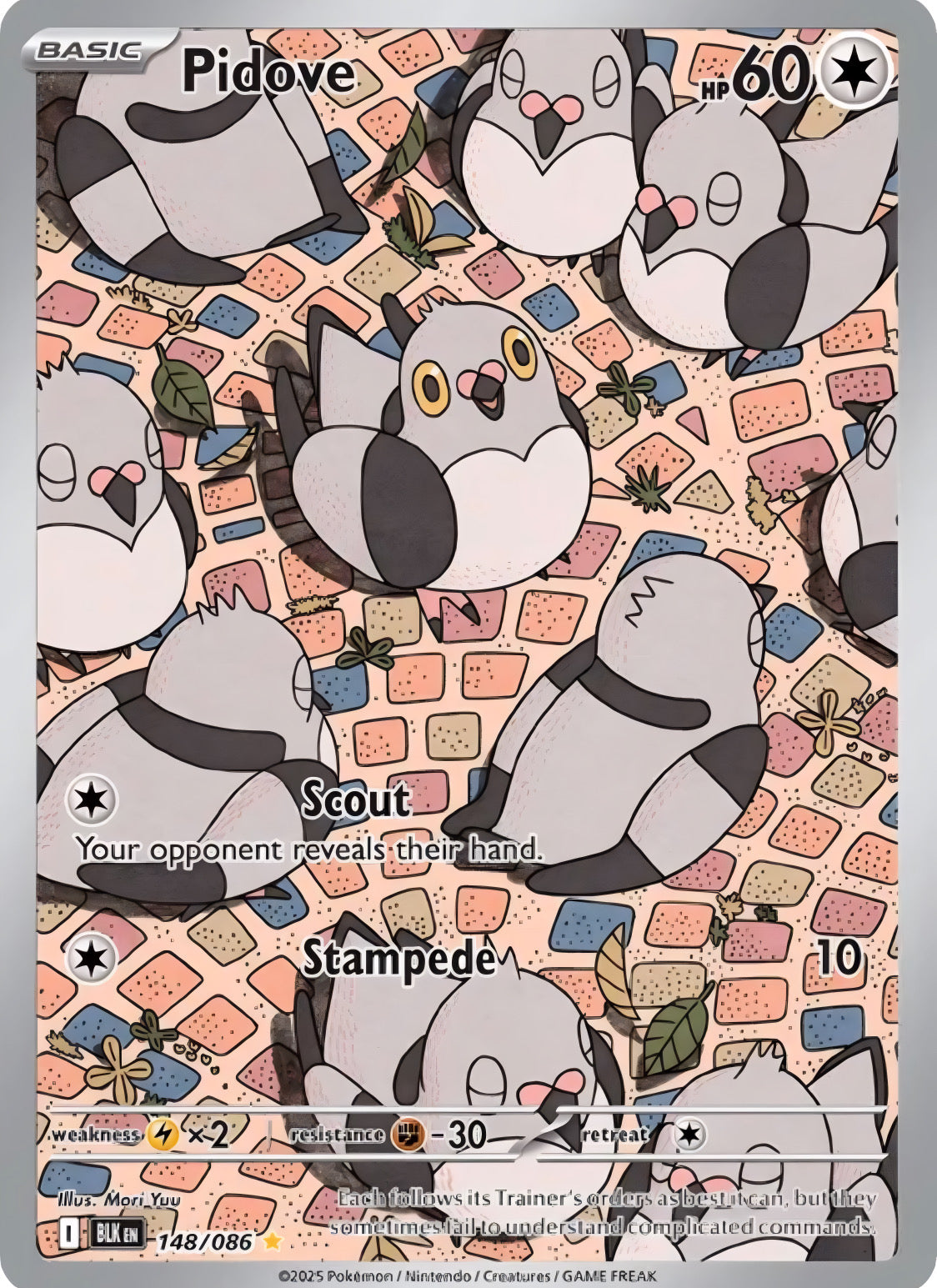 Pokémon TCG: Pidove 148/086 {AR} Black Bolt (ING)