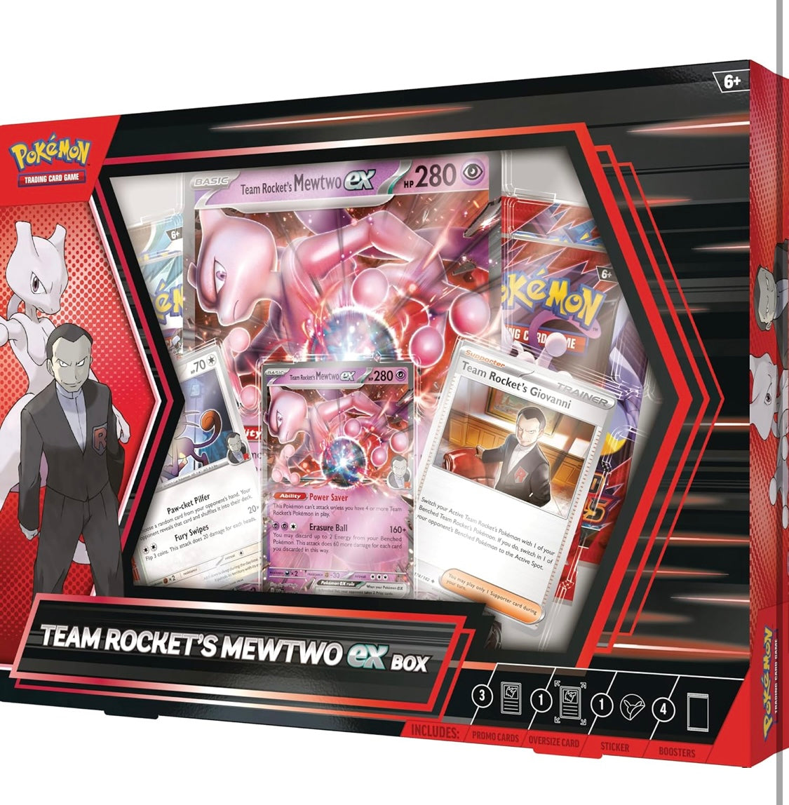 Pokémon TCG: Destined rivals Team Rocket's Mewtwo EX box (inglés)
