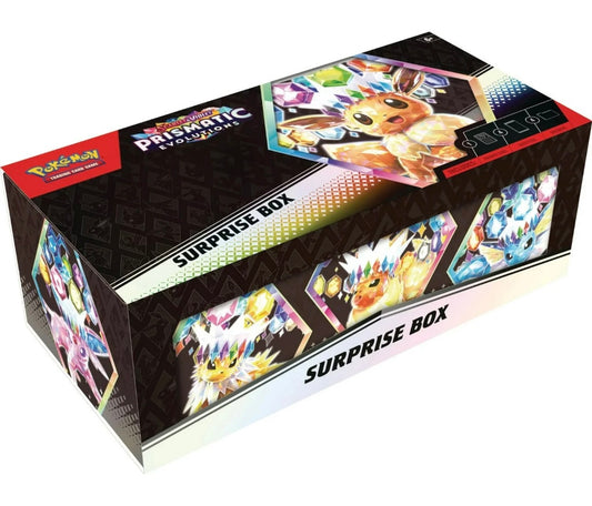 Pokémon TCG: Scarlet & Violet Prismatic evolutions surprise box (inglés)
