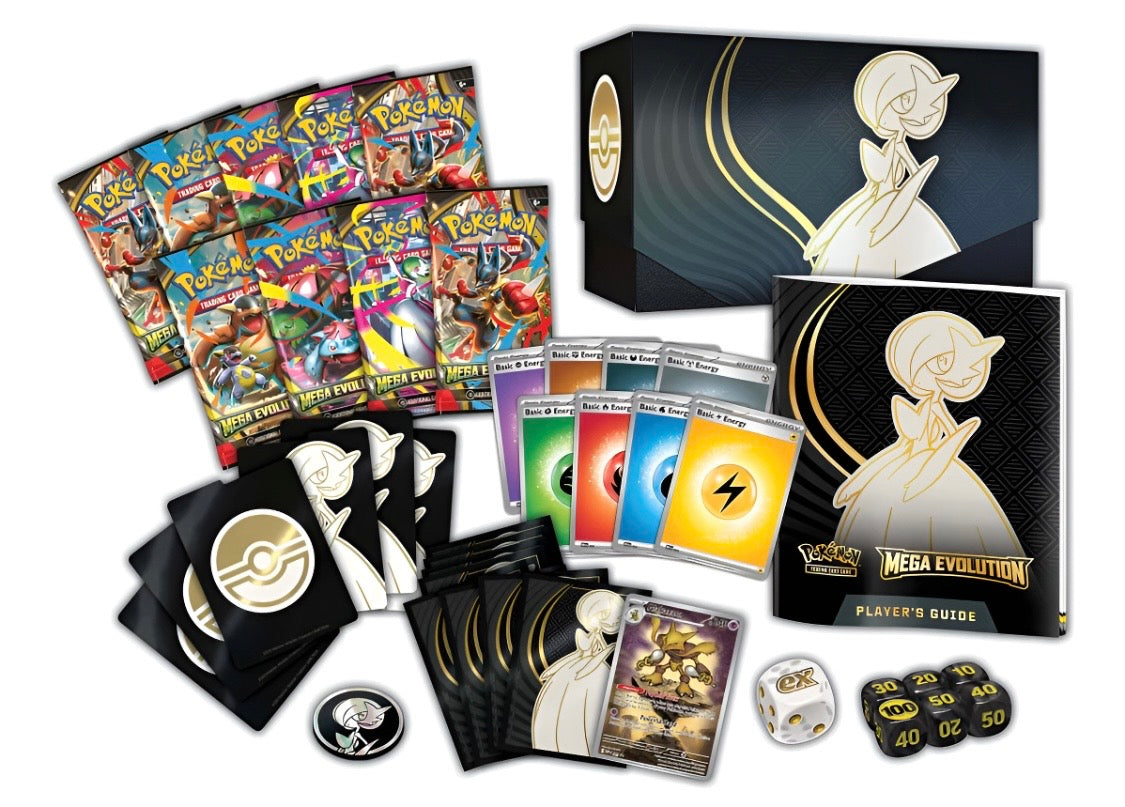 Pokémon TCG: Mega evolution Mega Gardevior Elite Trainer Box (inglés) case incluido