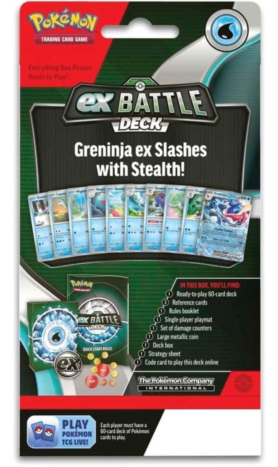 Pokémon TCG: Greninja EX battle deck (inglés)
