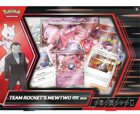 Pokémon TCG: Destined rivals Team Rocket's Mewtwo EX box (inglés)