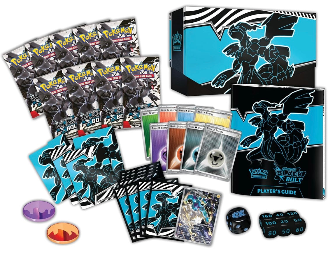 Pokémon TCG: Scarlet & Violet Black bolt Elite Trainer Box en inglés