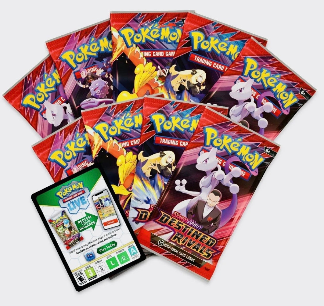 Pokémon TCG: Scarlet & Violet destined rivals trainer box en inglés