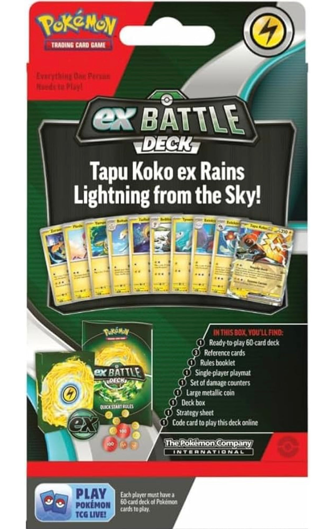 Pokémon TCG: Tapu koko EX battle deck (inglés)