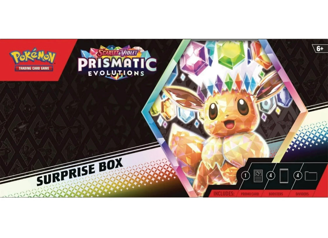Pokémon TCG: Scarlet & Violet Prismatic evolutions surprise box (inglés)