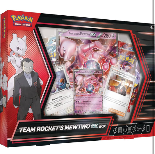 Pokémon TCG: Destined rivals Team Rocket's Mewtwo EX box (inglés)