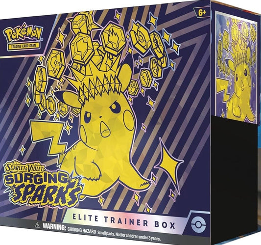 Pokémon TCG: Scarlet & Violet Surging Sparks elite trainer box (inglés) case incluido