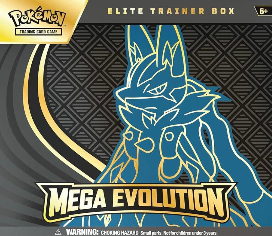 Pokémon TCG: Mega evolution Mega Lucario Elite Trainer Box (inglés) case incluido