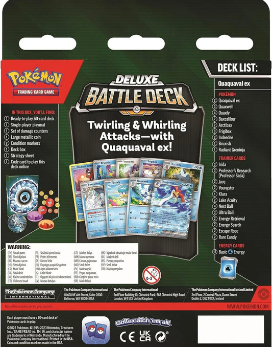 Pokémon TCG: Quaquaval EX deluxe battle deck (inglés)