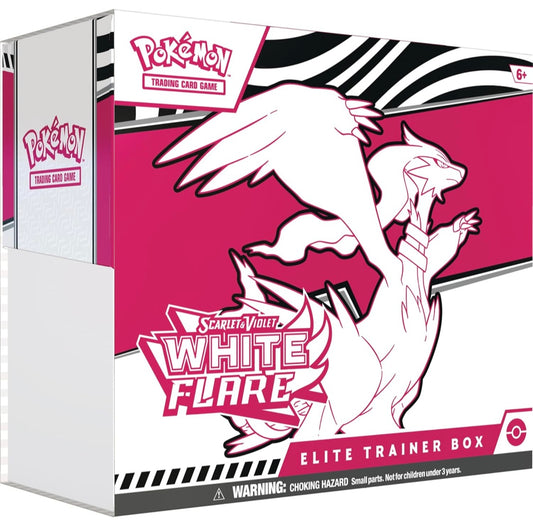 Pokemon TCG: Scarlet & Violet White flare elite trainer box (inglés) case incluido