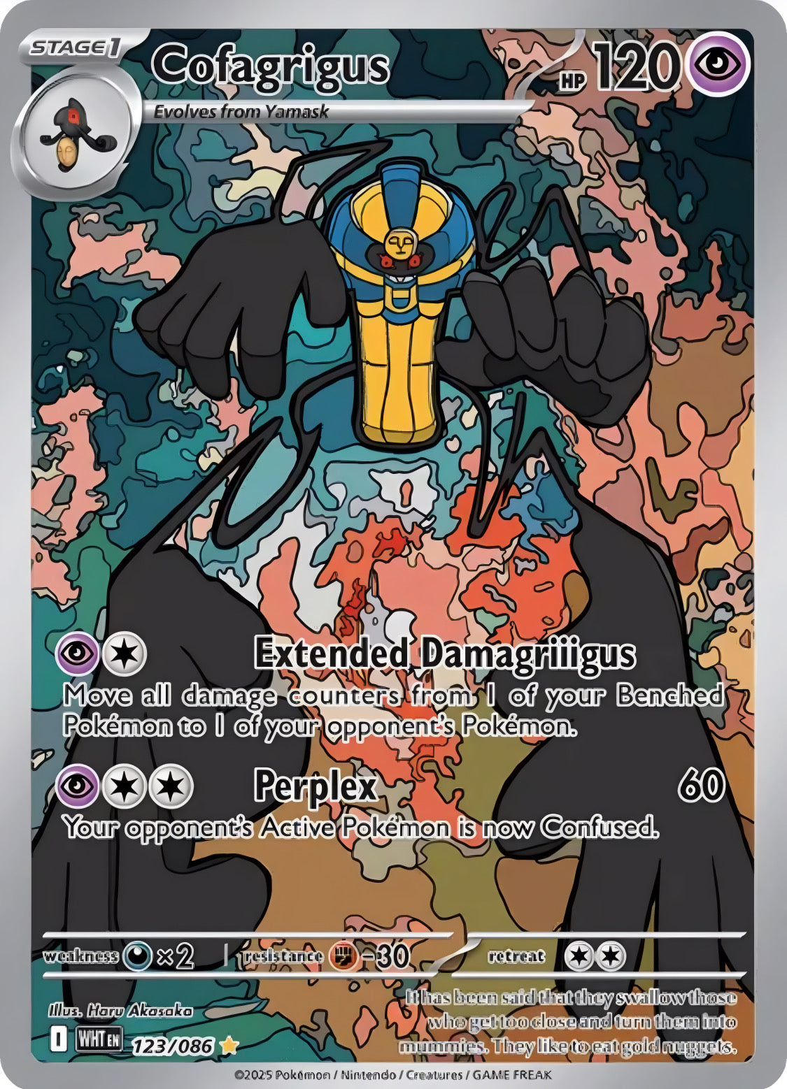 Pokémon TCG: Cofagrigus 123/086 {AR} White Flare (ING)