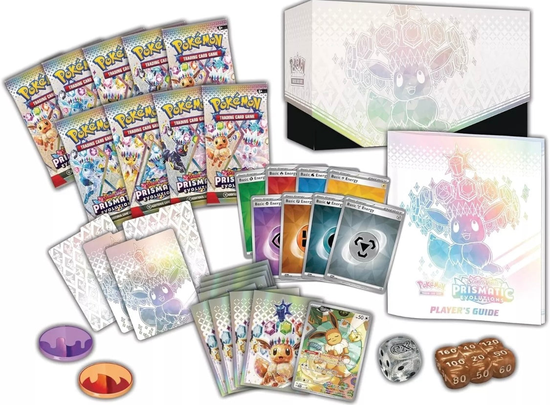 Pokémon TCG: Scarlet & Violet prismatic evolution elite trainer box en inglés