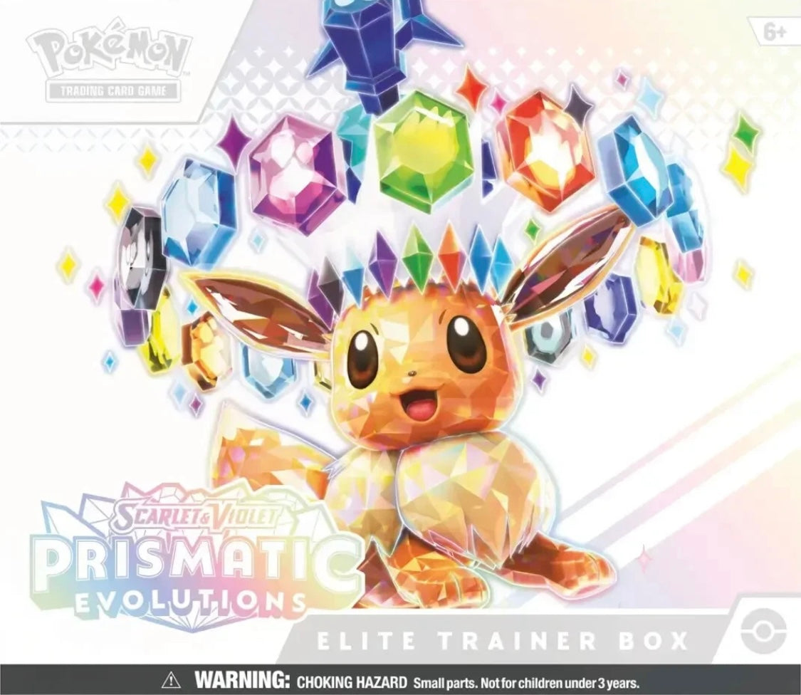 Pokémon TCG: Scarlet & Violet prismatic evolution elite trainer box en inglés