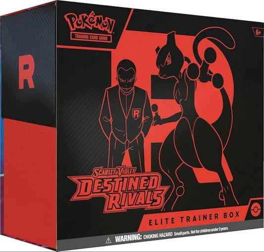 Pokémon TCG: Scarlet & Violet destined rivals elite trainer box (inglés) case incluido