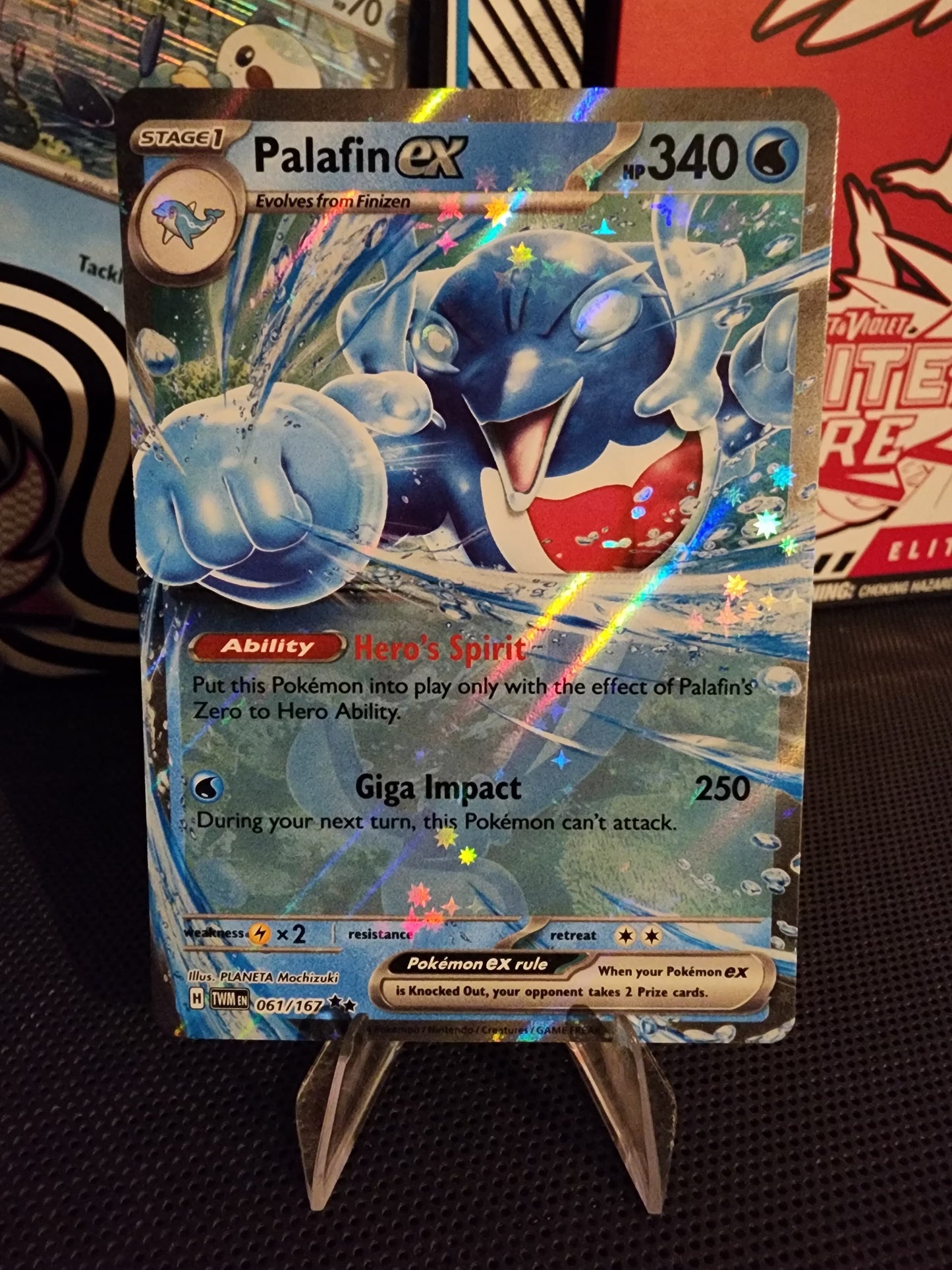 Pokémon TCG: Palafin ex 061/167 {RR} TWMEN (ING)