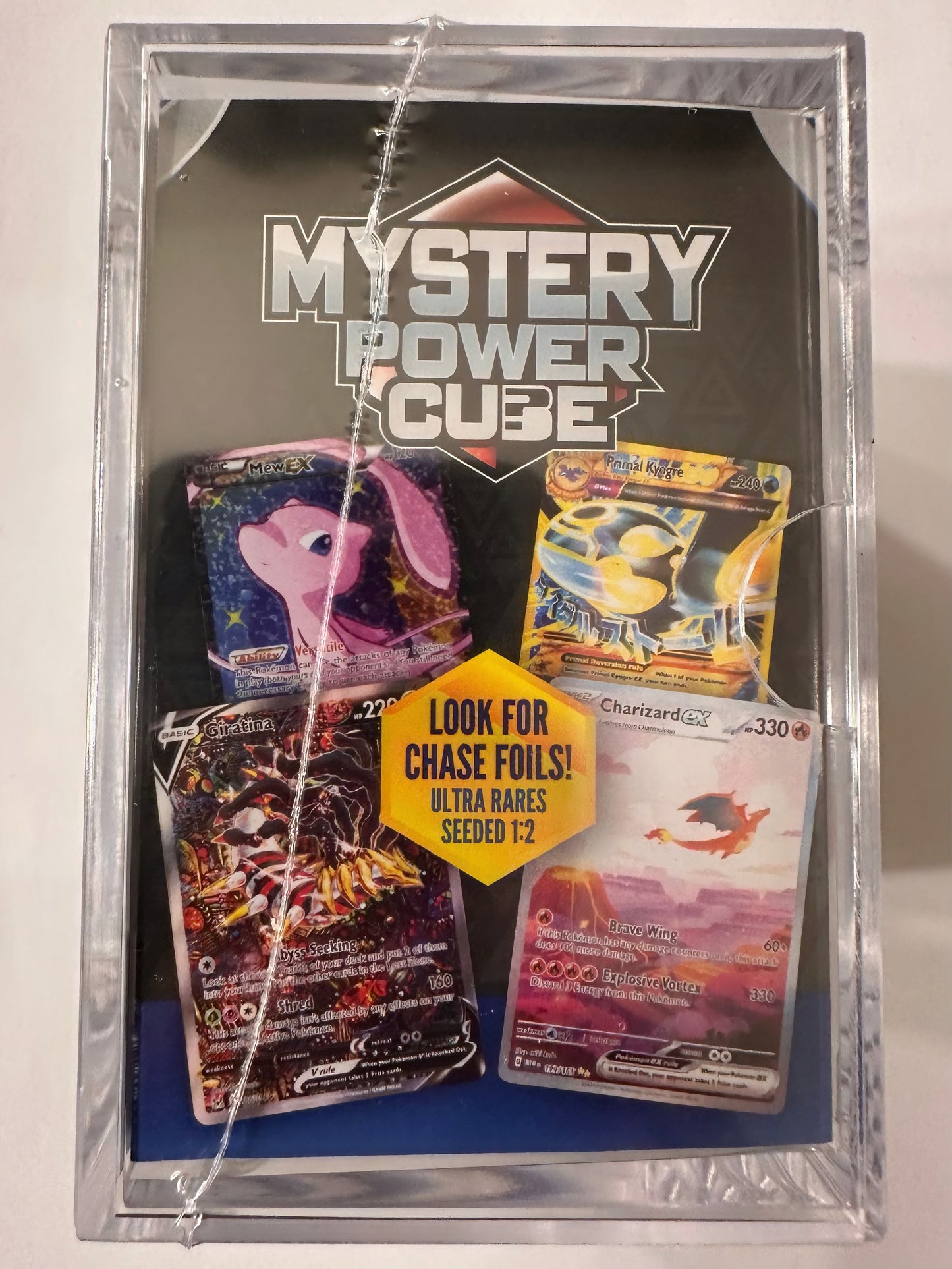 Mystery power cube Pokémon 60 cartas 3 foils ultra raras