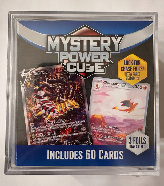 Mystery power cube Pokémon 60 cartas 3 foils ultra raras