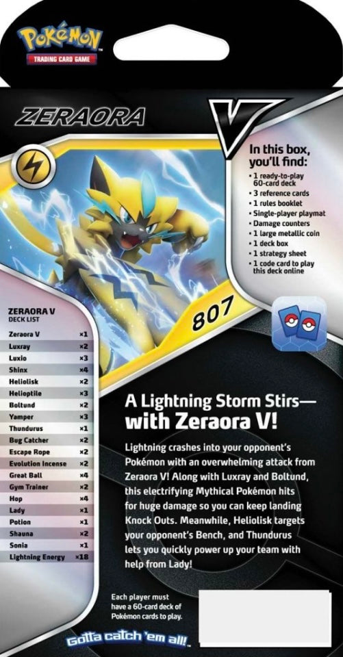 Pokémon TCG: Zeraora Vbattle deck (inglés)