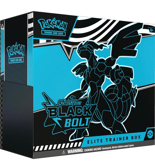 Pokémon TCG: Scarlet & Violet Black bolt Elite Trainer Box en inglés