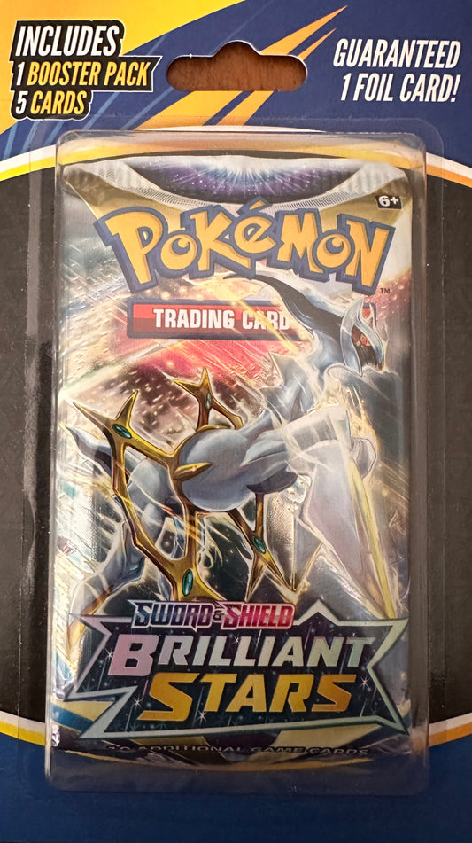 Pokémon Sword & shield brilliant stars booster pack y 5 cartas  (inglés)