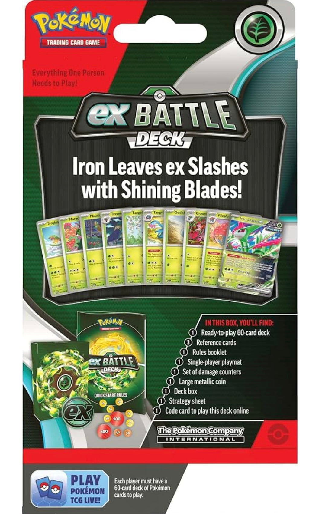 Pokémon TCG: iron leaves EX battle deck (inglés)