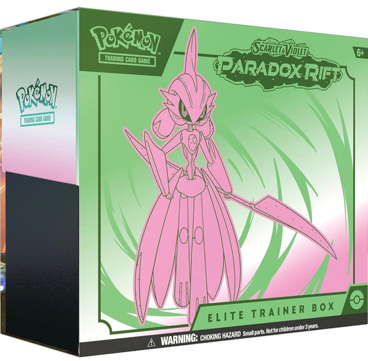 Pokémon TCG: Scarlet & Violet Paradox Rift iron valiant Elite Trainer Box en inglés