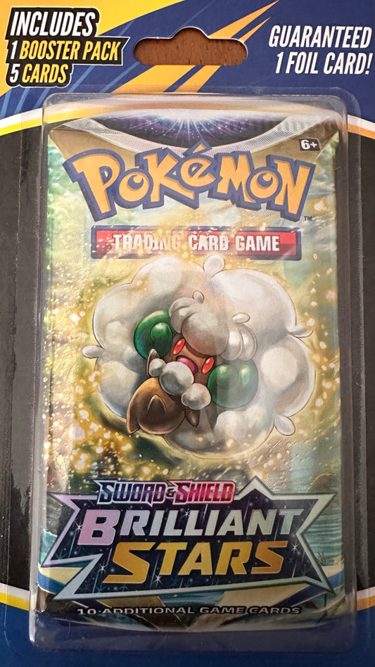 Pokémon Sword & shield brilliant stars booster pack y 5 cartas (inglés)