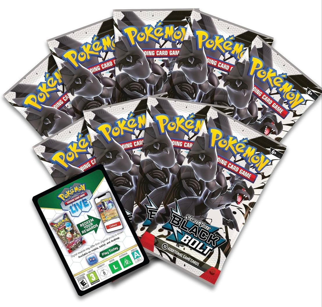 Pokémon TCG: Scarlet & Violet Black bolt Elite Trainer Box en inglés
