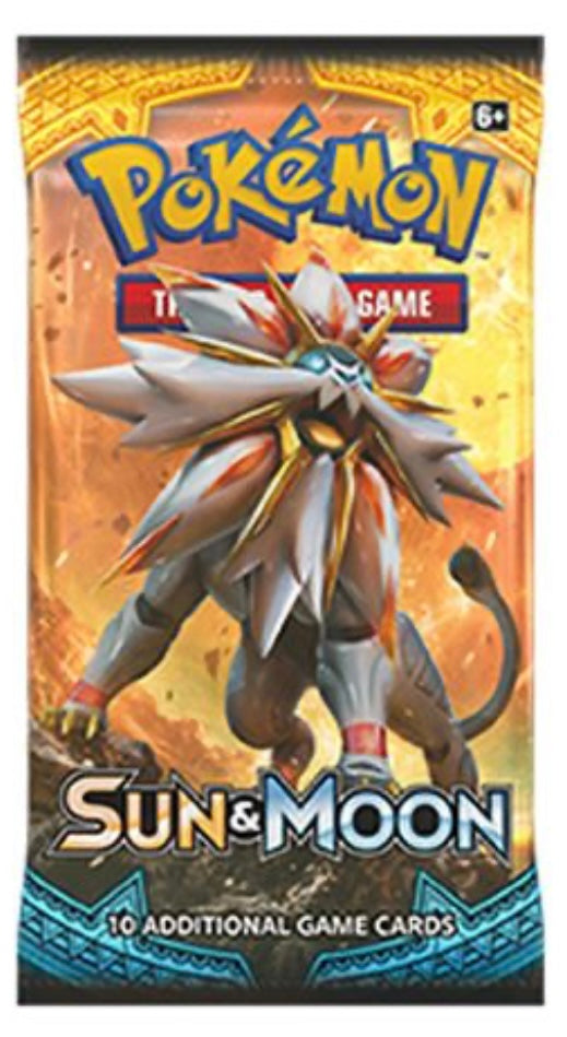 Pokémon Sun & Moon booster pack y 5 cartas (inglés)