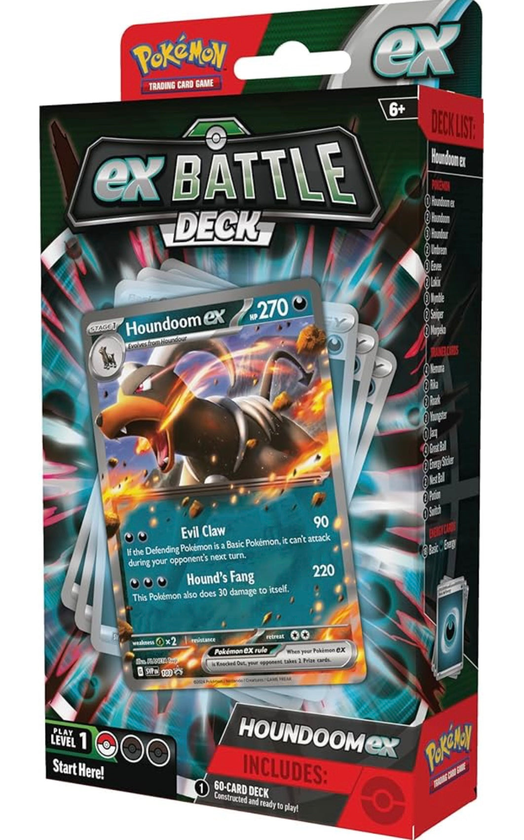 Pokémon TCG: Houndoom EX battle deck (inglés)