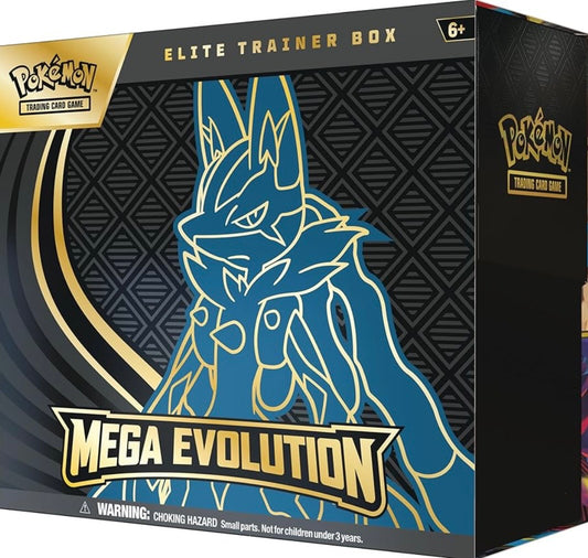 Pokémon TCG: Mega evolution Mega Lucario Elite Trainer Box (inglés) case incluido