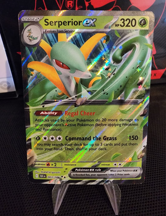 Pokémon TCG: Serperior ex 003/086 {RR} Black Bolt (ING)